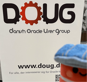 The Oracle plushy Andy Capp at the DOUG-Day